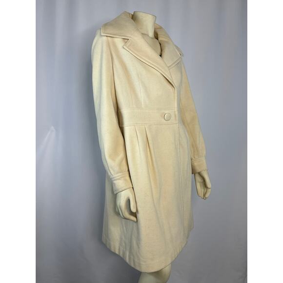 Retro Halogen fitted cream peacoat size medium - Picture 5 of 16